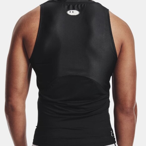 NWT Men's Under Armour Iso-Chill Heat Gear Compression Tank Black XL - Picture 2 of 11